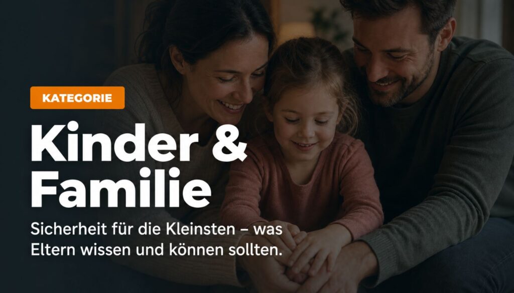 Die Blogkategorie Kinder & Familie gibt Tipps zu Sicherheit und Prävention, sowie nützliches Erste-Hilfe-Wissen